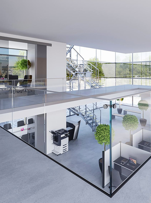 Badezimmer mit begehbarer Dusche mit Glasabtrennung, Duschkopf an der Wand, wandhängendem WC und Handtuchheizkörper. Badezimmer mit begehbarer Dusche mit Glasabtrennung, Duschkopf an der Wand, wandhängendem WC und Handtuchheizkörper.